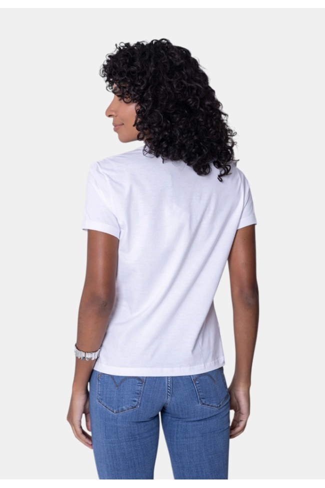 Produto Baby Look Calvin Klein Feminina Branca