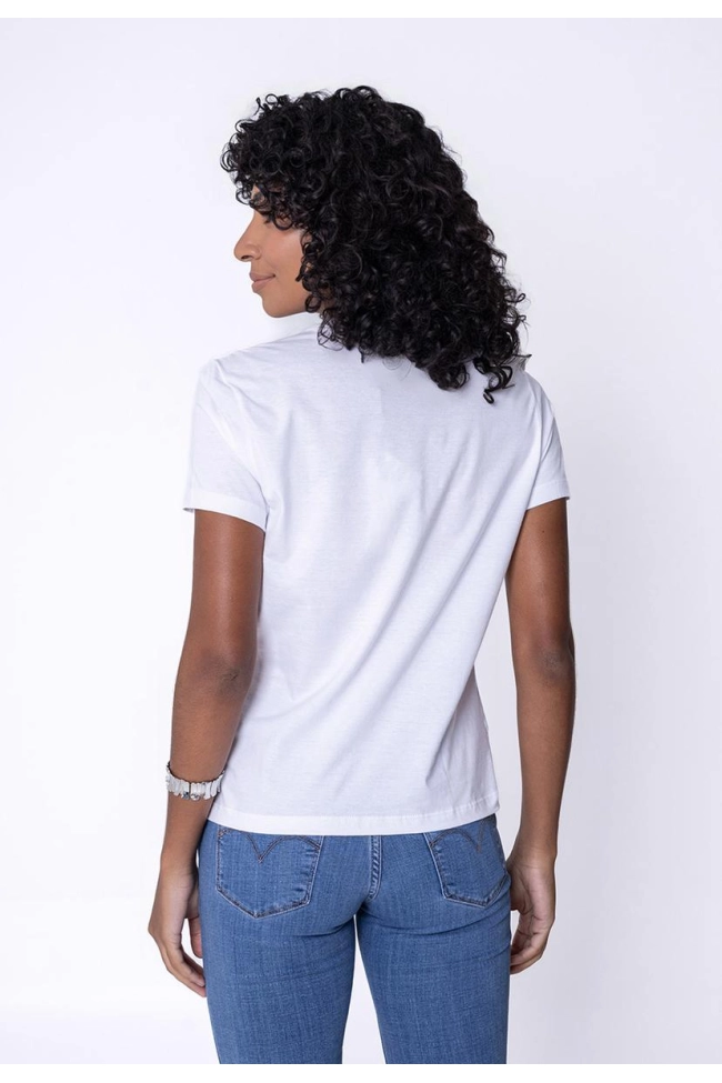 Produto Baby Look Calvin Klein Feminina Branca