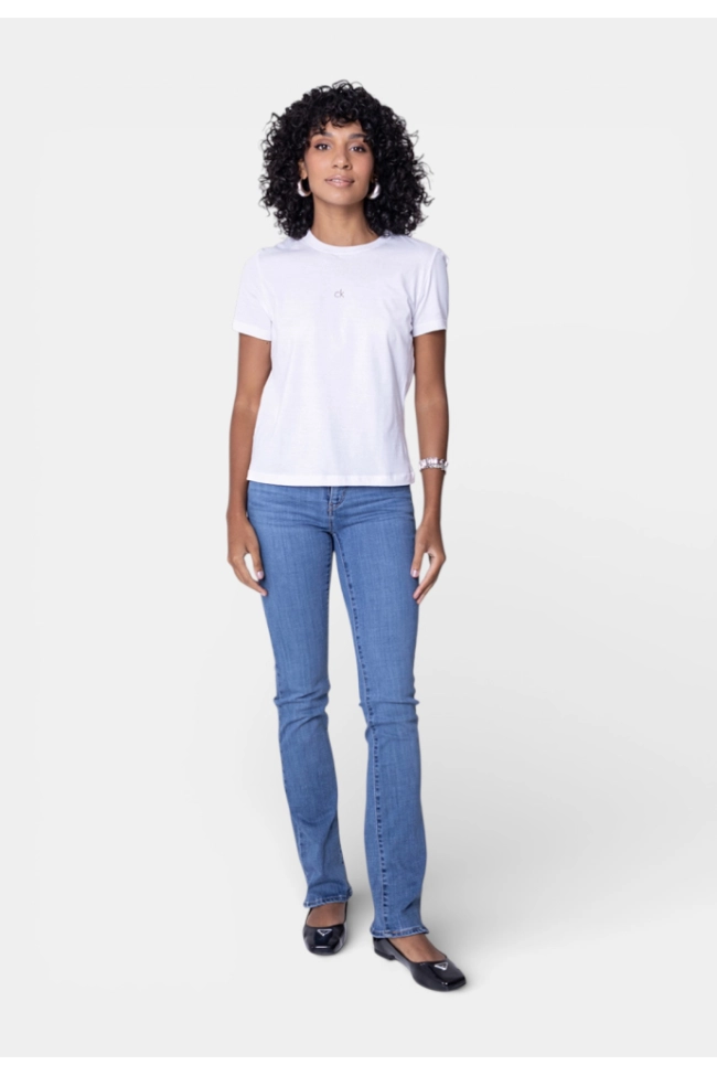 Produto Baby Look Calvin Klein Feminina Branca