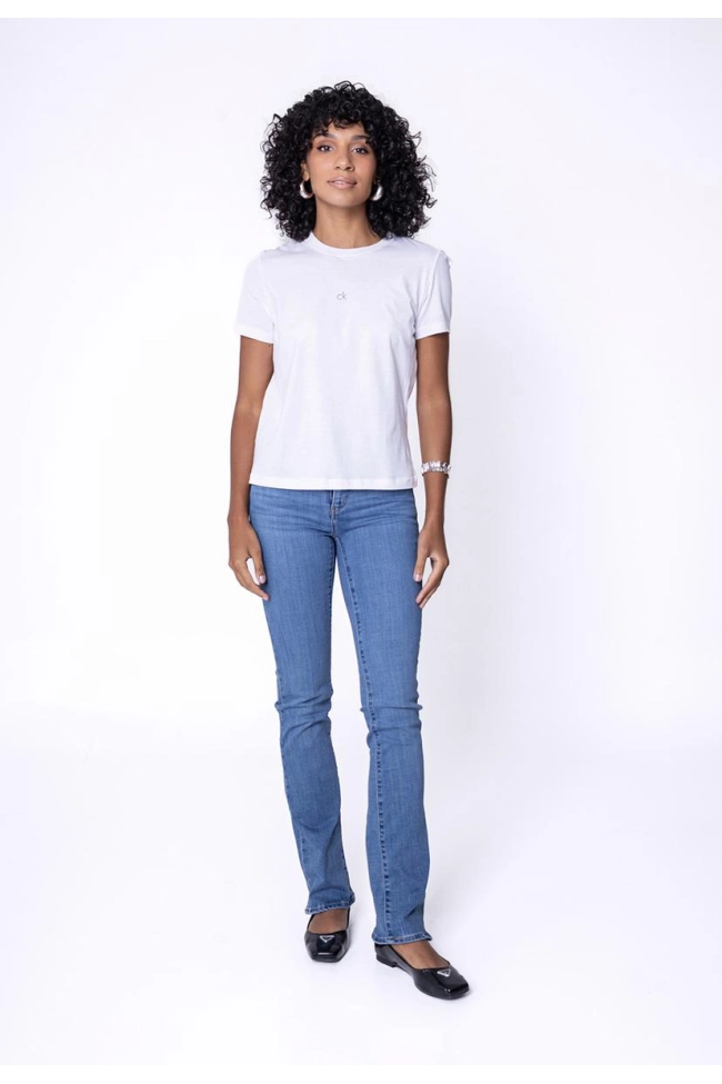 Produto Baby Look Calvin Klein Feminina Branca