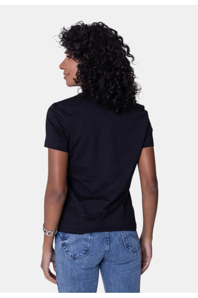 Produto Baby Look Calvin Klein Feminina Preta