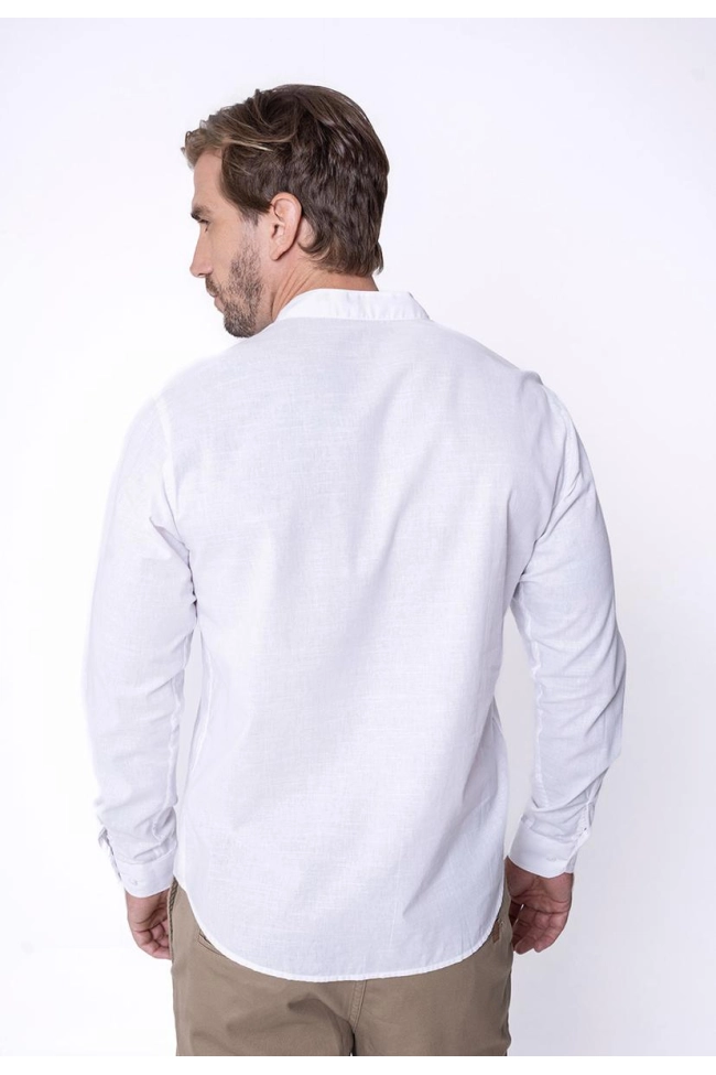 Produto Bata Ogochi Manga Longa Masculina Branca