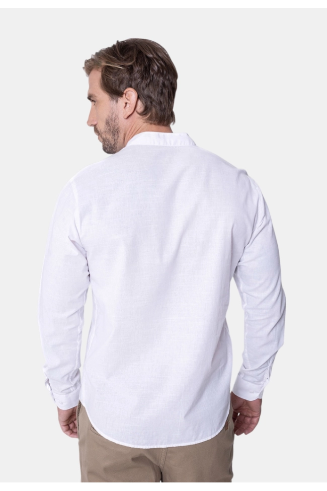 Produto Bata Ogochi Manga Longa Masculina Branca