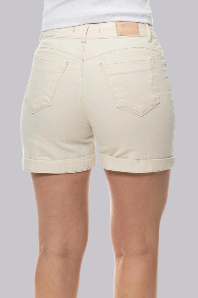 Produto Bermuda Crocker Reta FemininaCor Natural