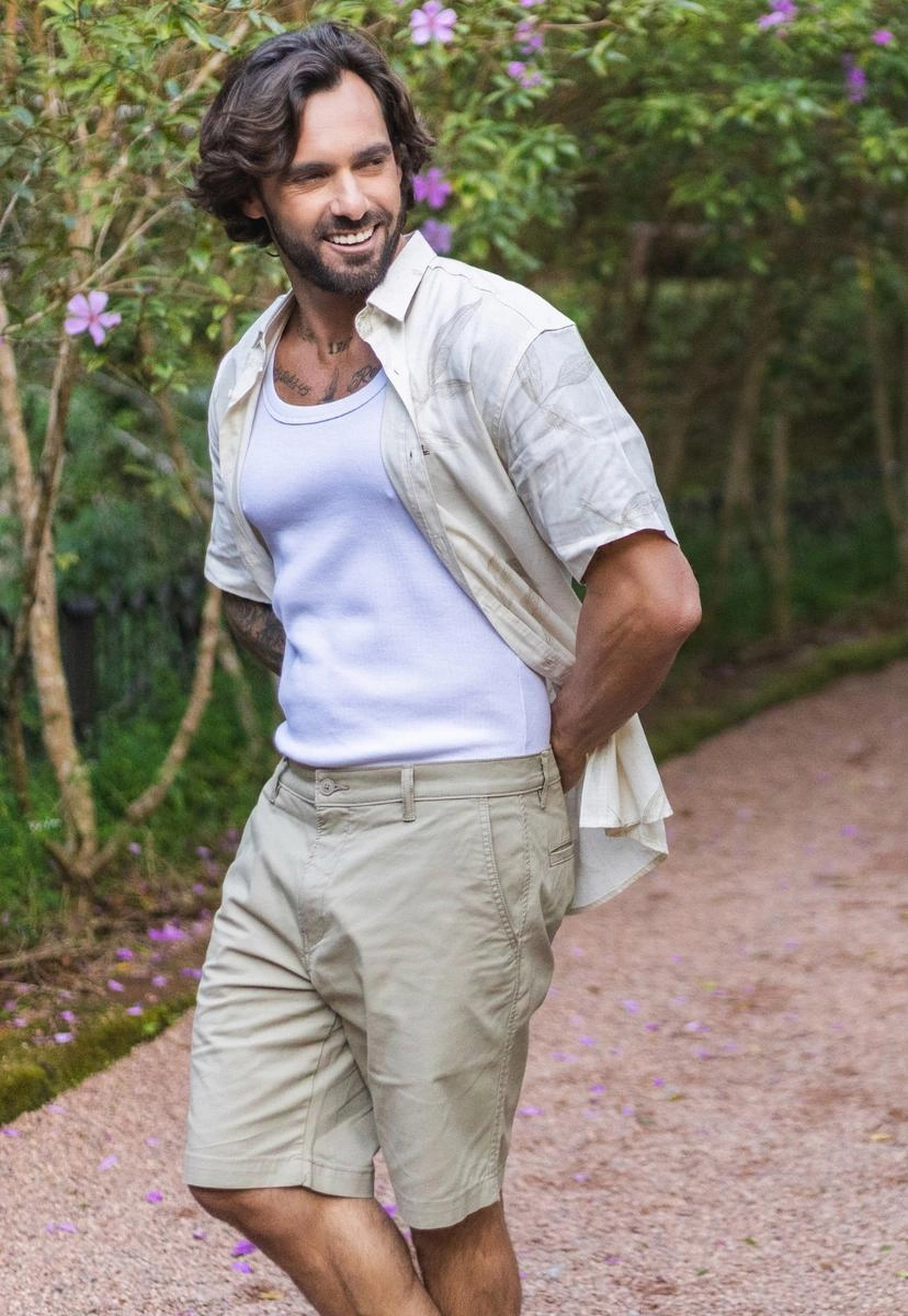 Produto Bermuda levis Sarja Masculina Linho