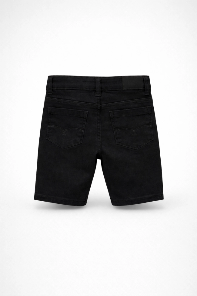 Bermuda Meleko Teko Sarja Bebê Masculina Preta Produto Bermuda Meleko Teko Sarja Bebê Masculina Preta