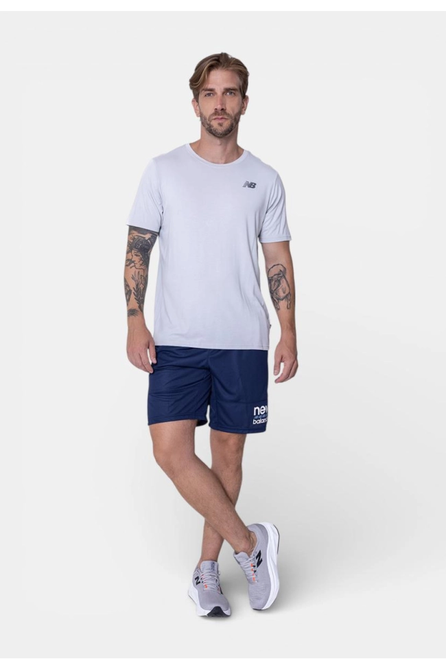 Produto Bermuda New Balance Dry Masculina Marinho