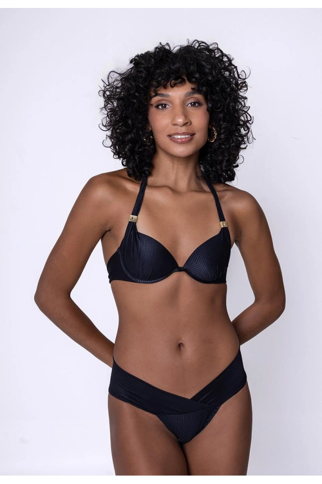 Produto Biquíni Lua CetimFeminino Preto 