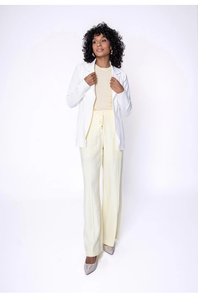 Produto Blazer Bonequim Alongado Feminino Off White