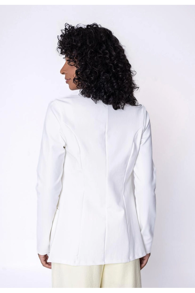 Produto Blazer Bonequim Alongado Feminino Off White
