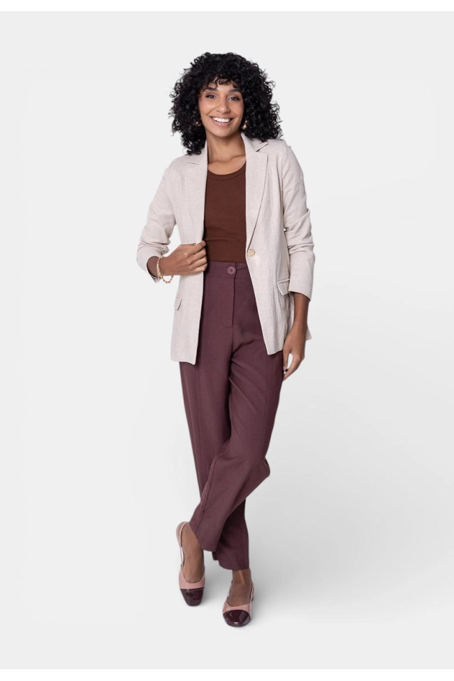 Produto Blazer La Marca Linho Feminino Natural
