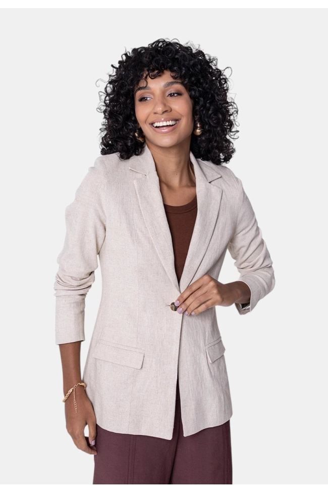 Produto Blazer La Marca Linho Feminino Natural