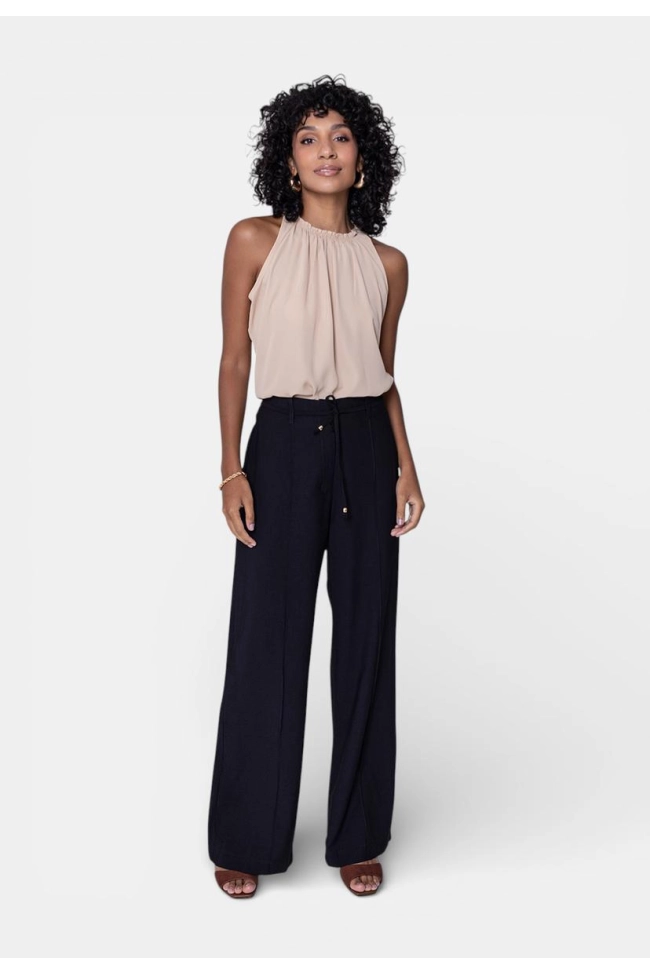 Produto Blusa 3H Manga Curta Crepe Feminina