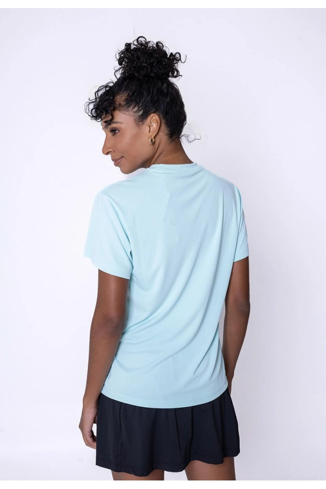 Produto Blusa Adidas Manga Curta Fit Run It Feminina Azul 