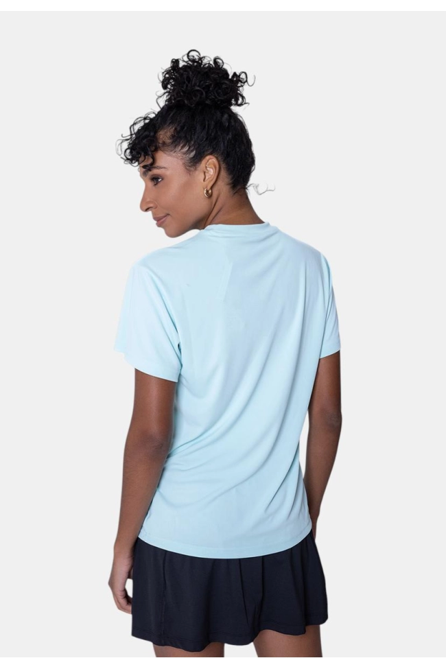 Produto Blusa Adidas Manga Curta Fit Run It Feminina Azul 