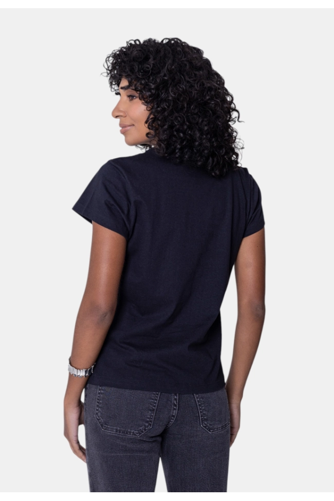 Produto Blusa Cavalera Manga Curta Feminina Preta