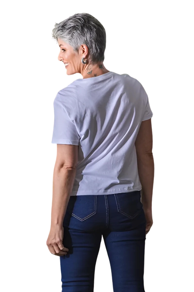 Blusa Ellus Manga Curta Feminina Branca Produto Blusa Ellus Manga Curta Feminina Branca
