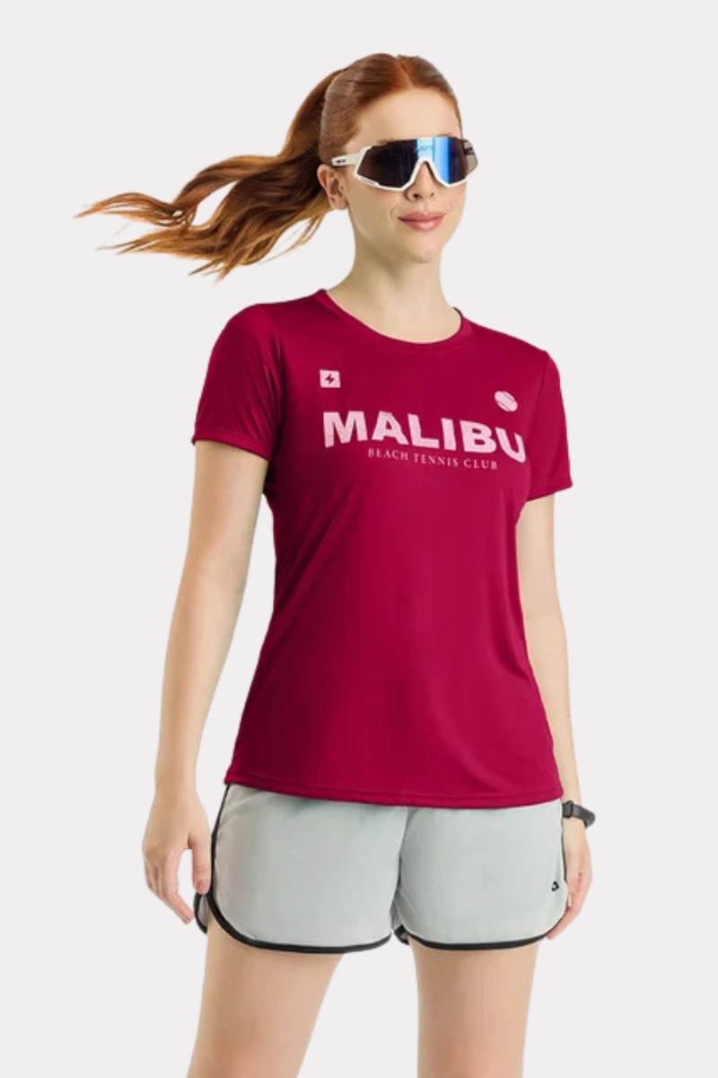 Blusa Endorfina Dry Fit com Estampa Feminina Rubi Produto Blusa Endorfina Dry Fit com Estampa Feminina Rubi