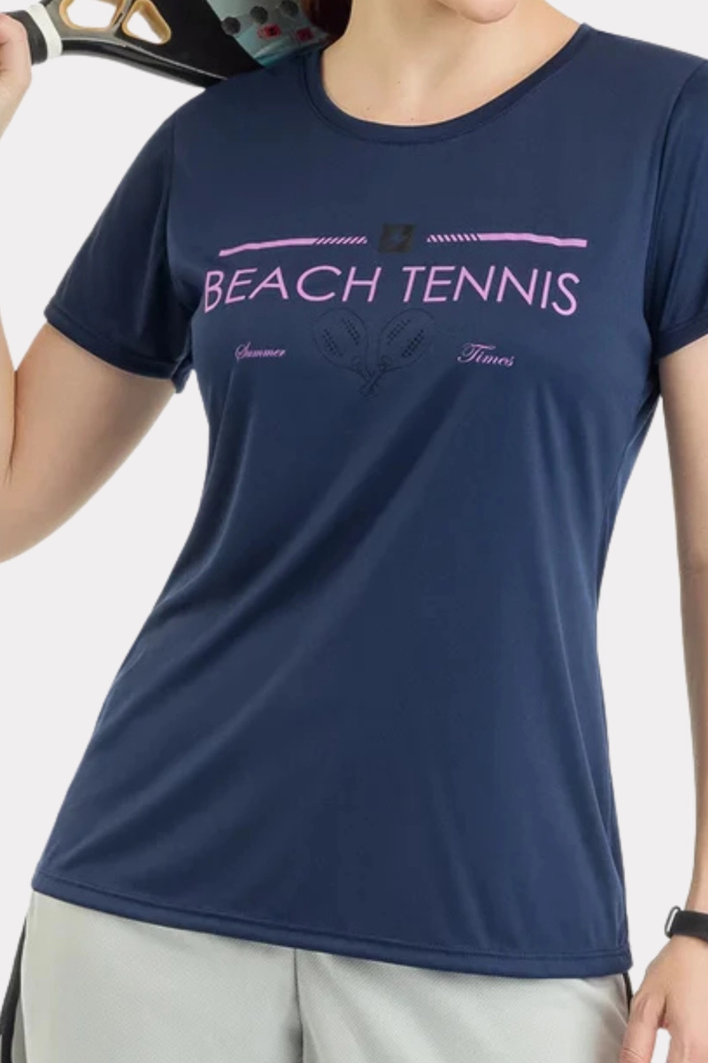 Produto Blusa Endorfina Dry Fit Feminina Marinho