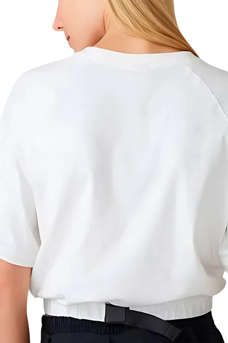 Blusa Fila Cropped Transfer Feminina Off White Produto Blusa Fila Cropped Transfer Feminina Off White