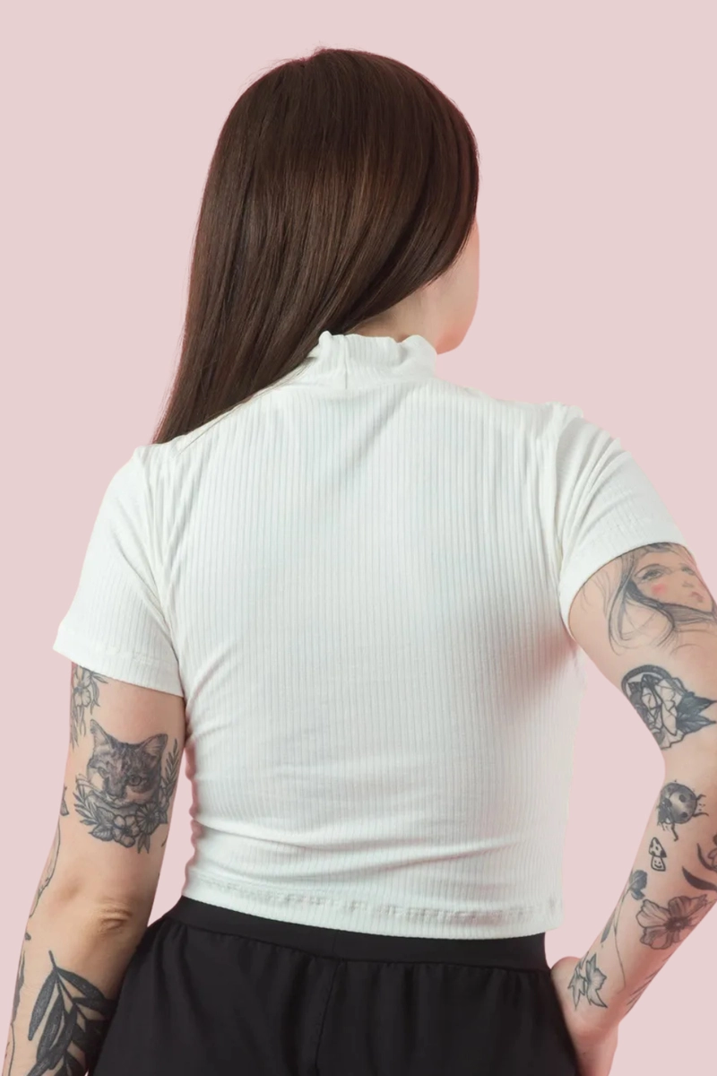 Blusa Gabip Canelada Feminina Off White Produto Blusa Gabip Canelada Feminina Off White