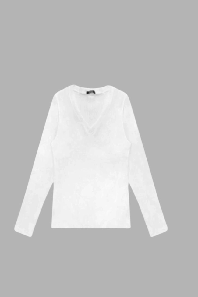 Produto Blusa Gabip Canelada Manga Longa Feminina Off White