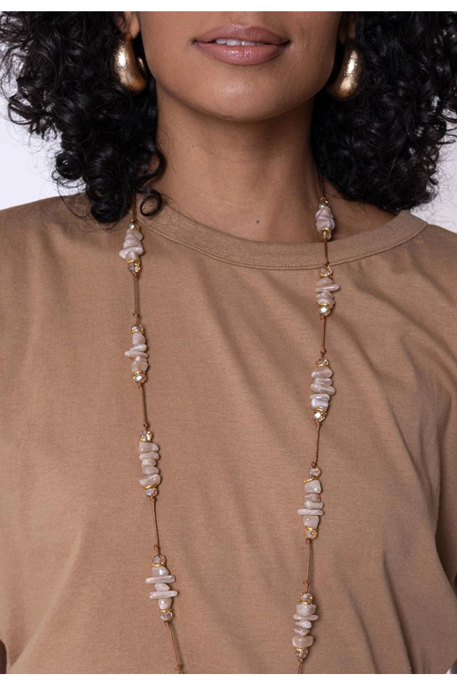 Produto Blusa Gabip Manga Curta Feminina Baunilha 