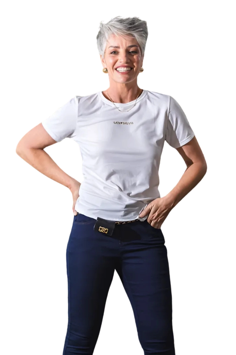Blusa Gata Bakana Basic Feminina Off White Produto Blusa Gata Bakana Basic Feminina Off White