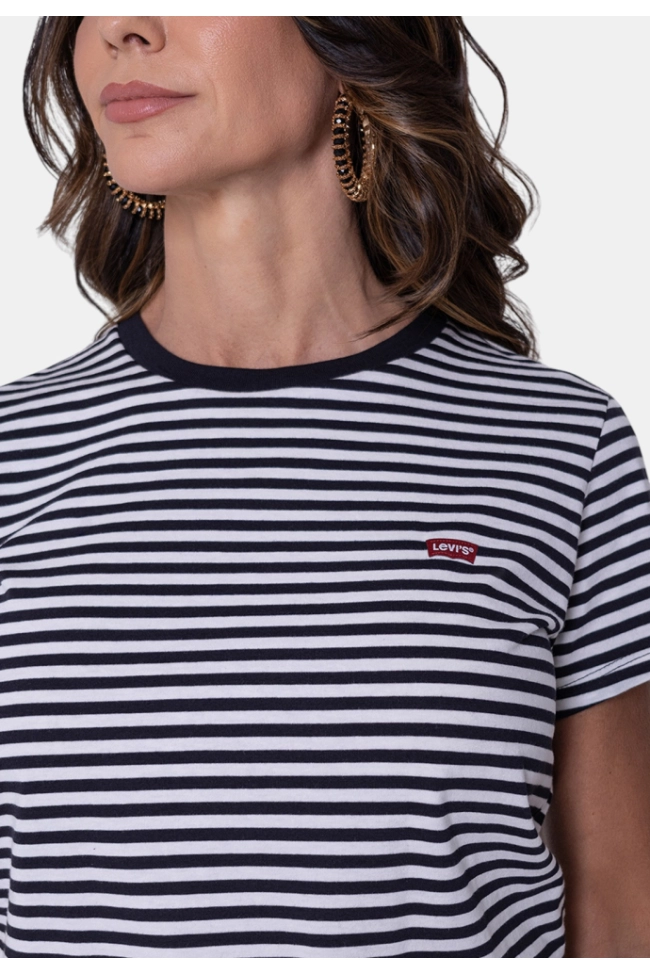 Produto Blusa Levi's Manga Curta Feminina Listrada