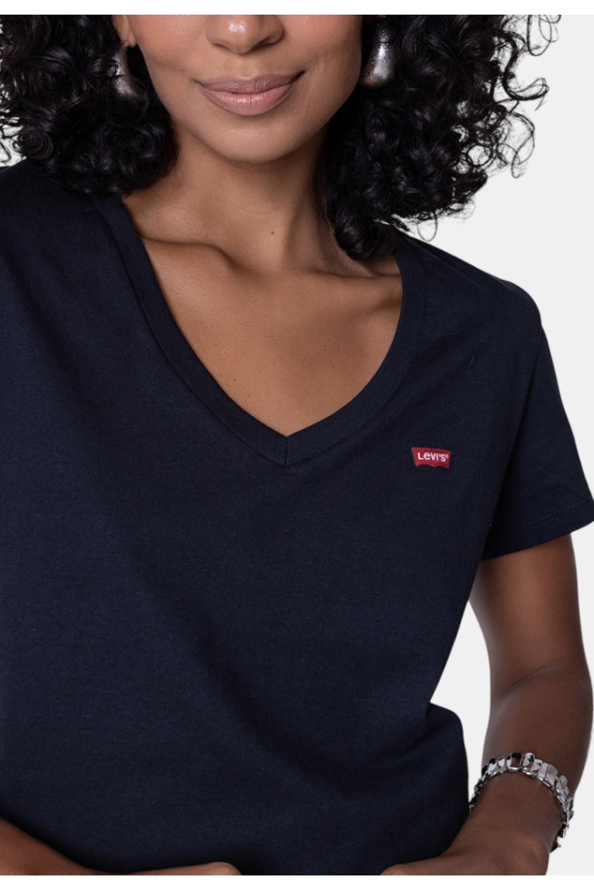 Produto Blusa Levis Manga Curta Gola V Feminina