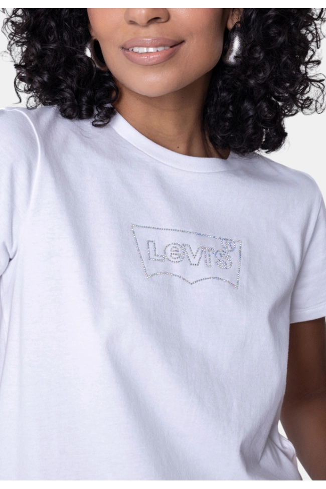 Produto Blusa Levis Perfect Tee Feminina Branca