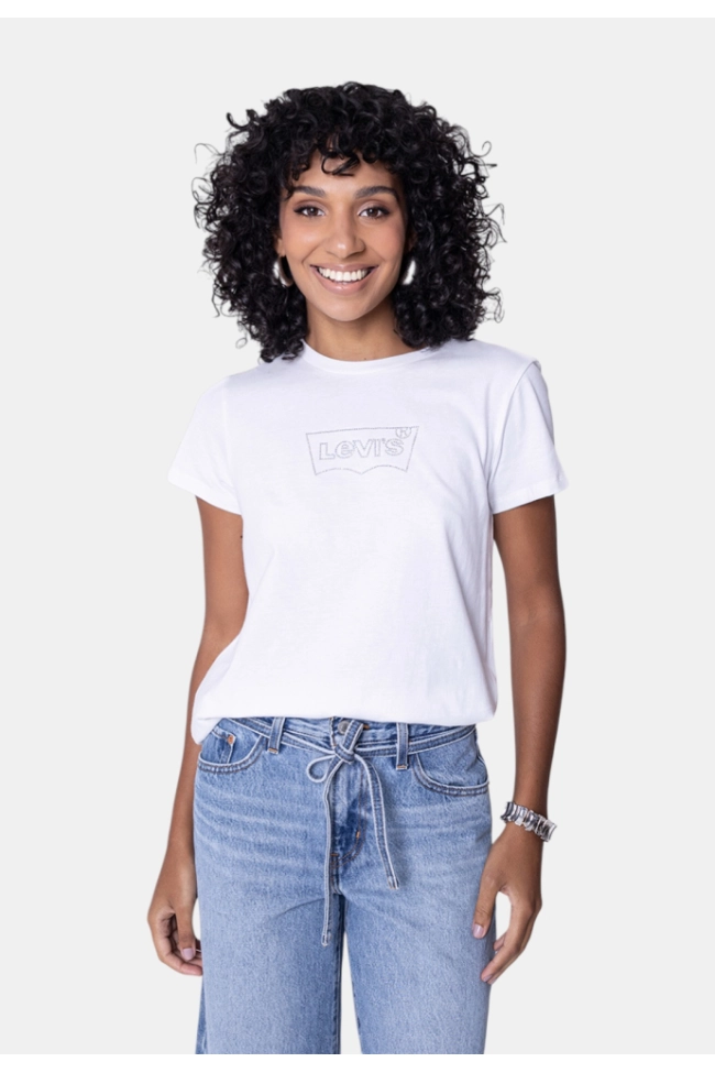 Produto Blusa Levis Perfect Tee Feminina Branca