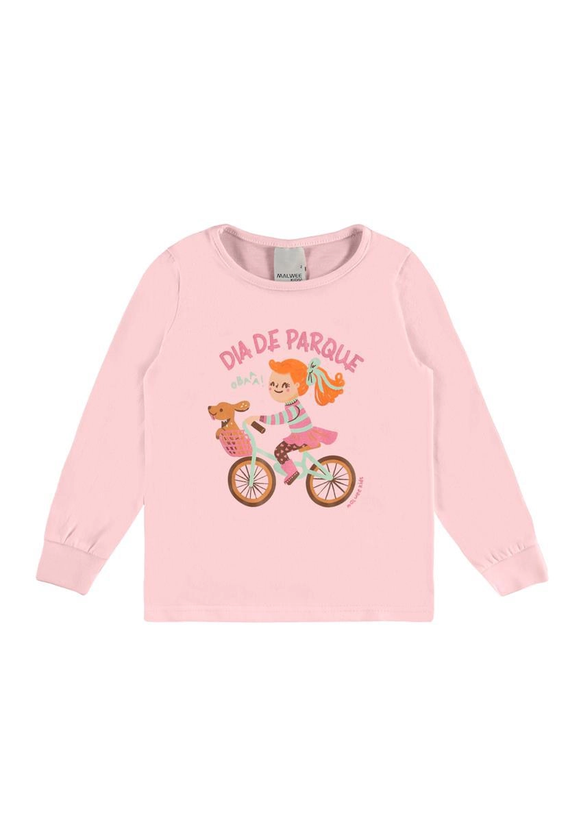 Blusa Malwee Dia de Parque Infantil Feminina Rosa Bebê Produto Blusa Malwee Dia de Parque Infantil Feminina Rosa Bebê