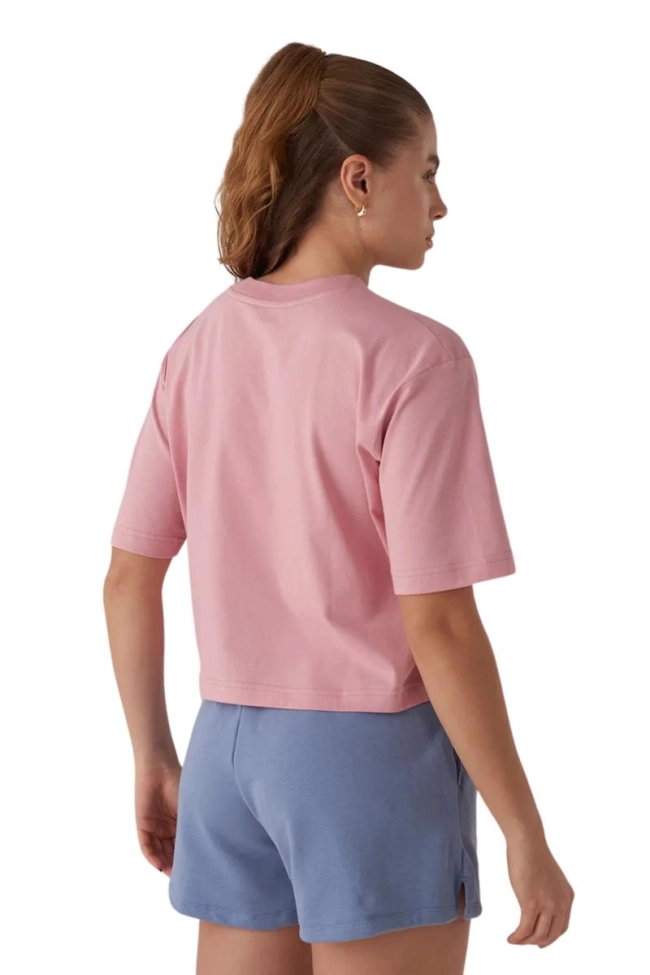 Blusa New Balance Cropped Manga Curta Feminina Produto Blusa New Balance Cropped Manga Curta Feminina