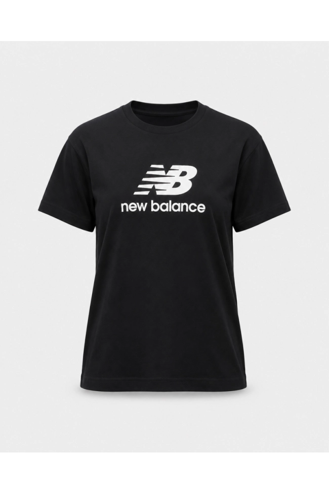 Blusa New Balance Essential Jersey Logo Tee Feminina Preta Produto Blusa New Balance Essential Jersey Logo Tee Feminina Preta