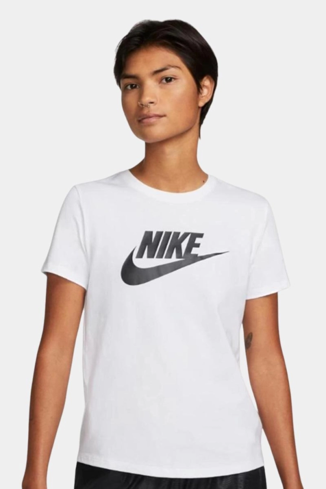 Produto Blusa Nike Manga Curta Algodão Essential Feminino Branco