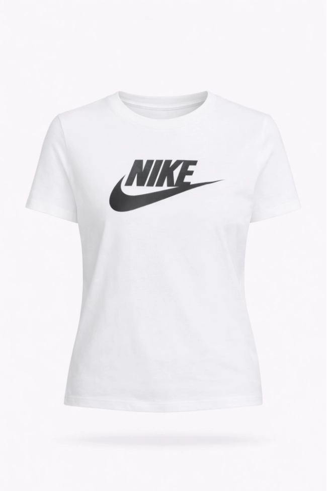 Produto Blusa Nike Manga Curta Algodão Essential Feminino Branco