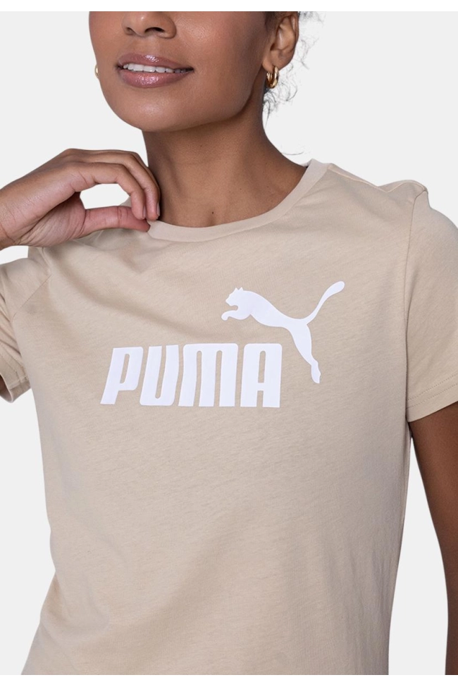 Produto Blusa Puma Manga Curta Feminina Bege