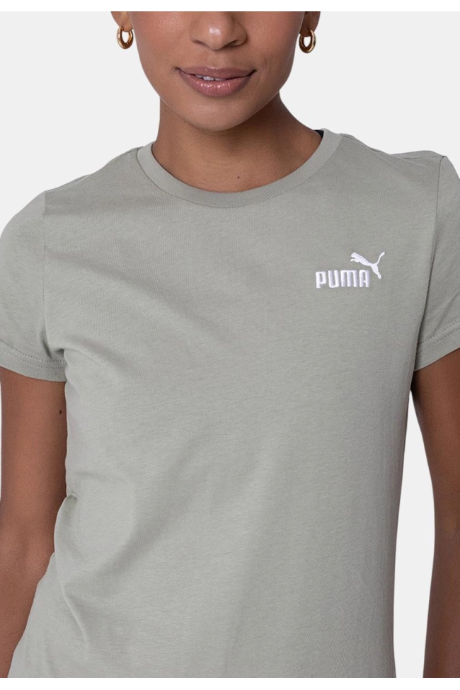 Produto Blusa Puma Manga Curta Feminina Verde Oliva