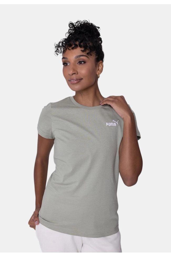 Produto Blusa Puma Manga Curta Feminina Verde Oliva