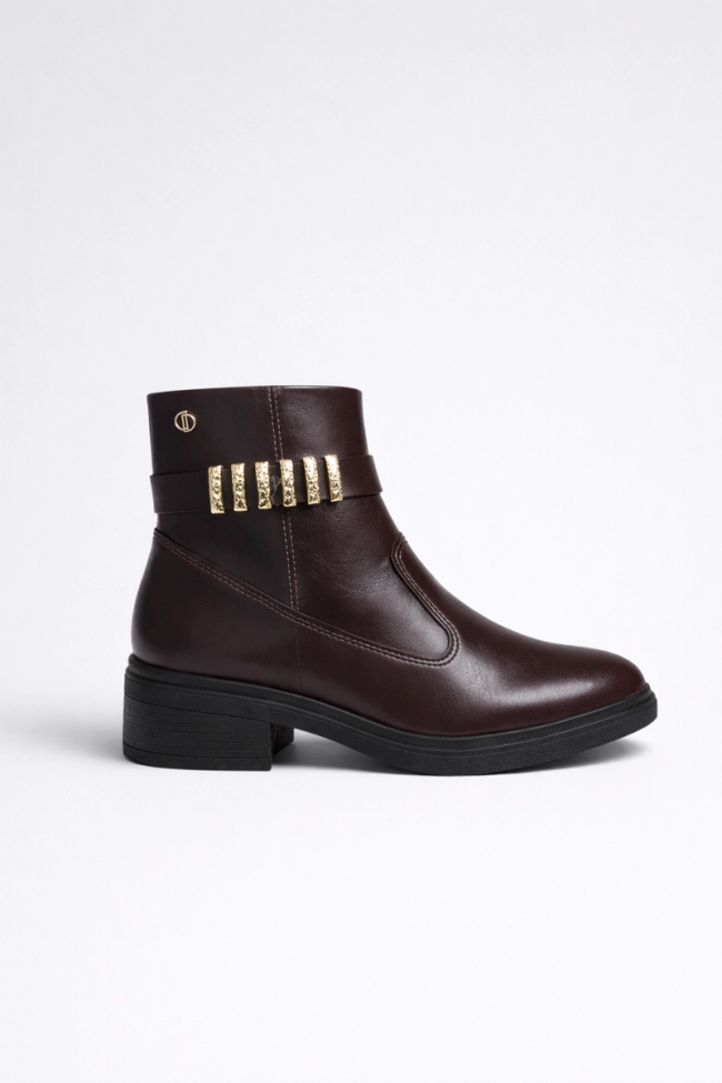 Bota Dakota Cano Curto Salto Bloco Feminina Marrom Produto Bota Dakota Cano Curto Salto Bloco Feminina Marrom