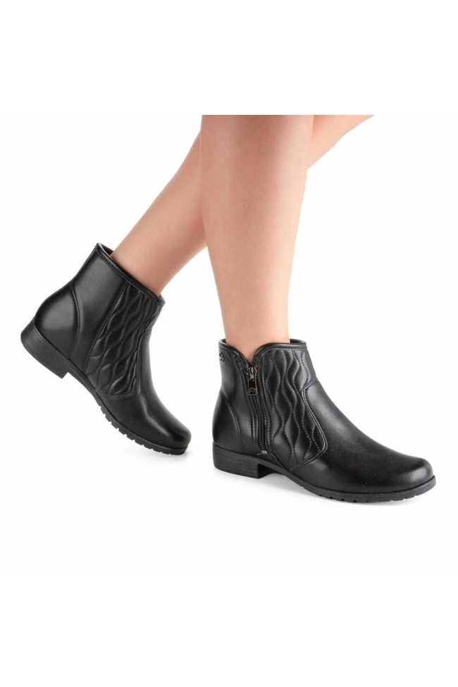 Bota Dakota Cano Curto Salto Bloco Feminina Preta Produto Bota Dakota Cano Curto Salto Bloco Feminina Preta