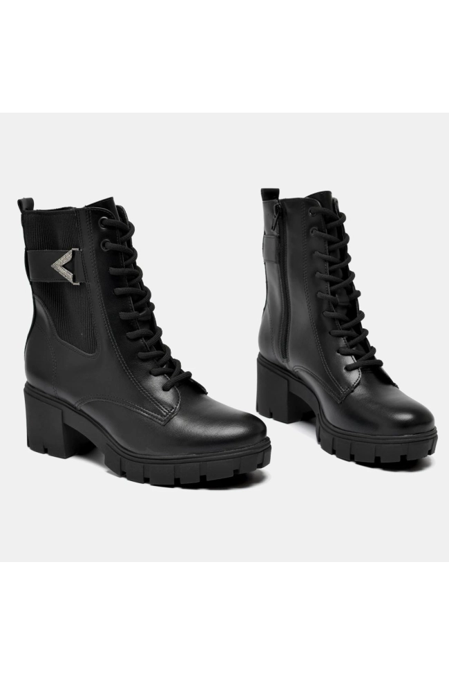 Bota Salto Médio Preto Via Marte Produto Bota Salto Médio Preto Via Marte
