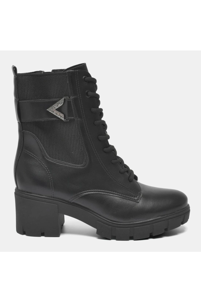 Bota Salto Médio Preto Via Marte Produto Bota Salto Médio Preto Via Marte