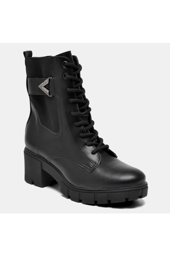 Bota Salto Médio Preto Via Marte Produto Bota Salto Médio Preto Via Marte