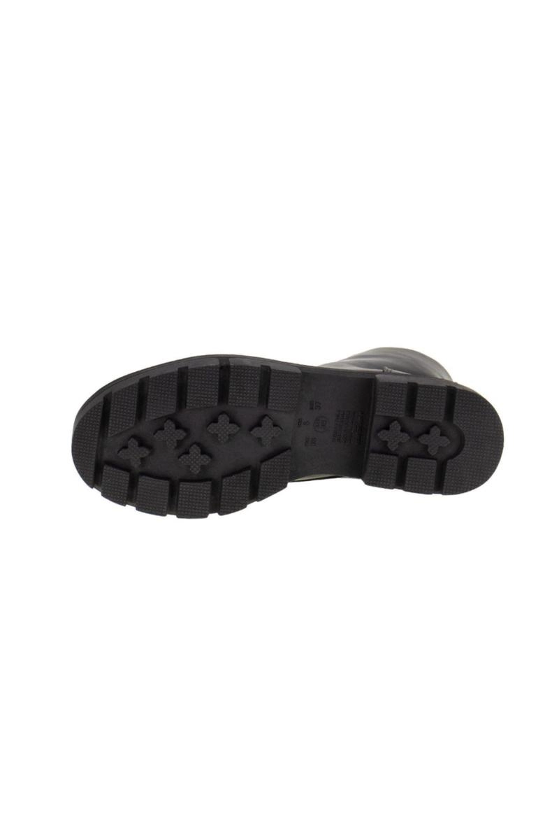 Bota Via Marte Coturno Cadarço Bicolor Poá Feminina Preta Produto Bota Via Marte Coturno Cadarço Bicolor Poá Feminina Preta