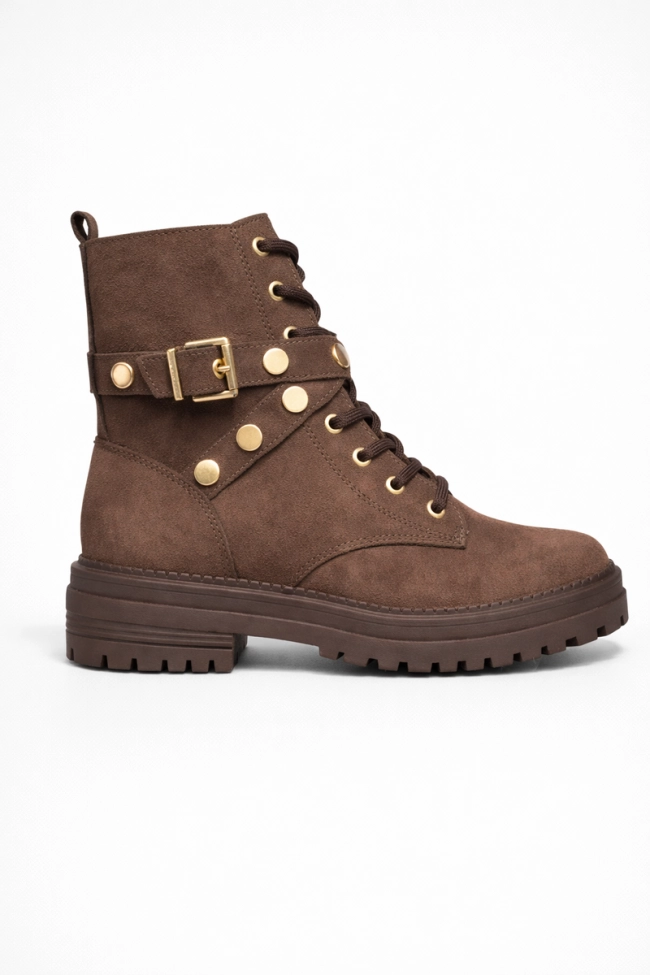 Produto Bota Via Marte Coturno Feminina Café
