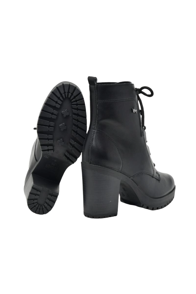Produto Bota Via Marte Tratorada Salto Alto Feminina Preta