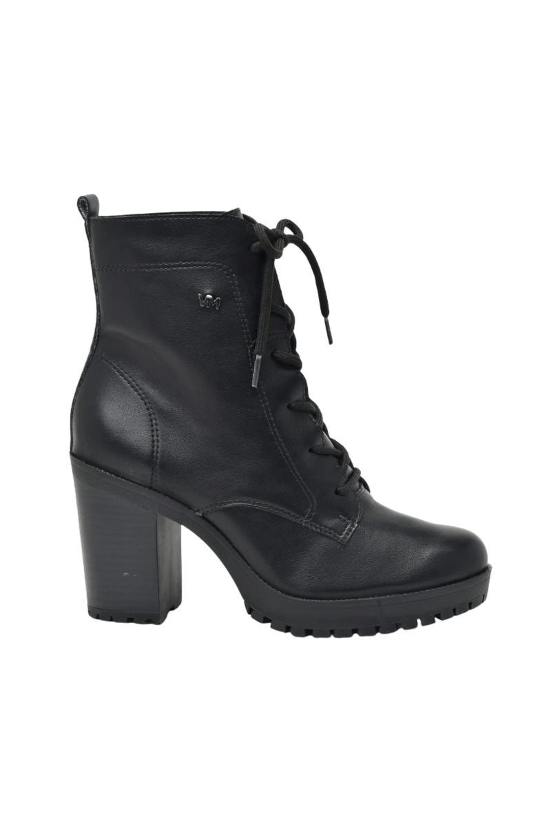 Produto Bota Via Marte Tratorada Salto Alto Feminina Preta
