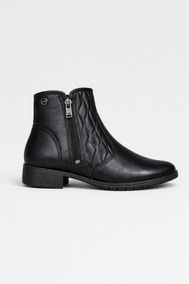Bota Dakota Cano Curto Salto Bloco Feminina Preta Produto Bota Dakota Cano Curto Salto Bloco Feminina Preta